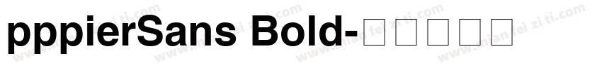 pppierSans Bold字体转换